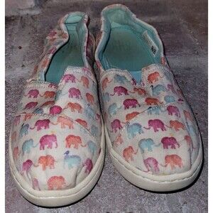 2 for $20 Toms Elephant Colorful Sneakers Size 5